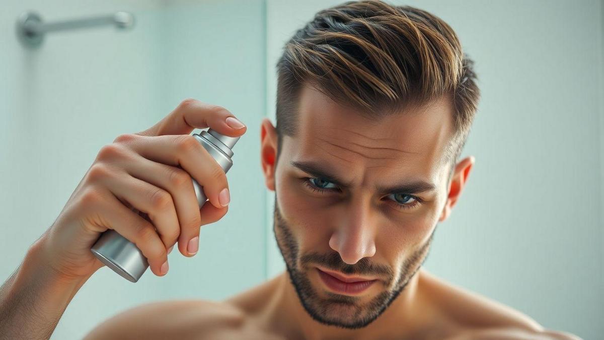 Como aplicar minoxidil spray corretamente no couro cabeludo